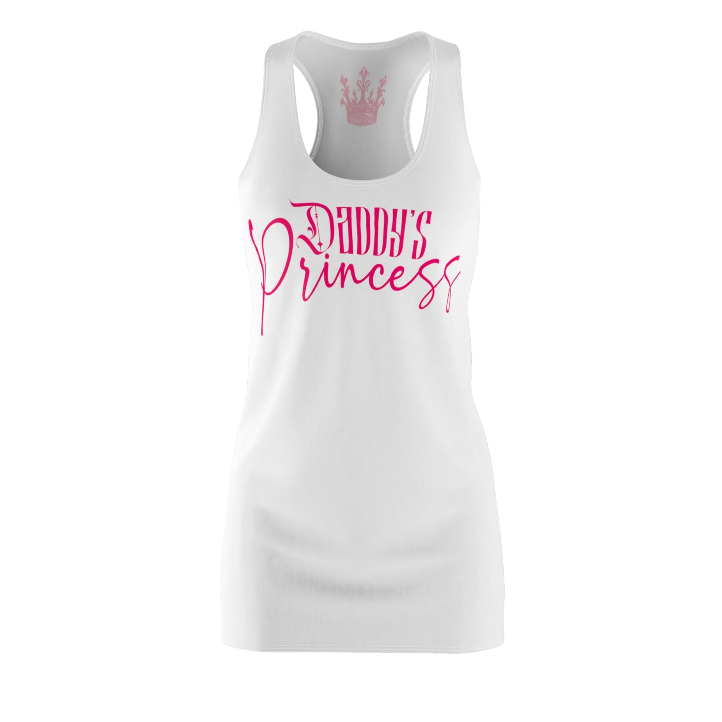 Daddy's Princess Racerback Dress - White