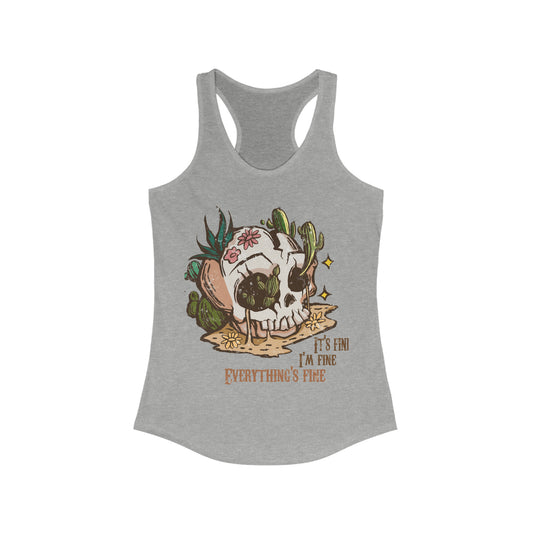 I'm Fine Racerback Tank