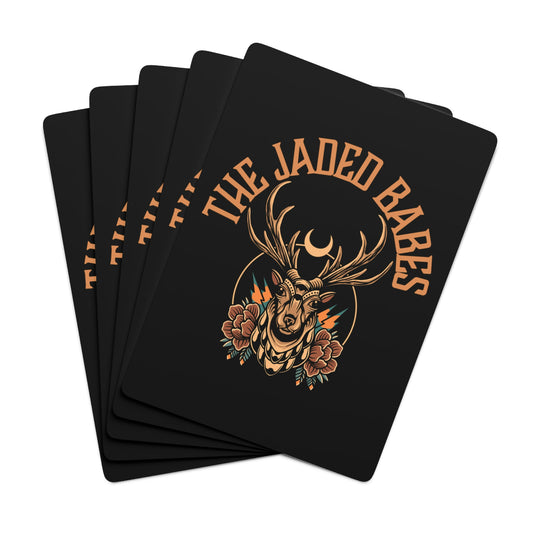 Jaded Babes Custom Poker Cards - Deer Logo